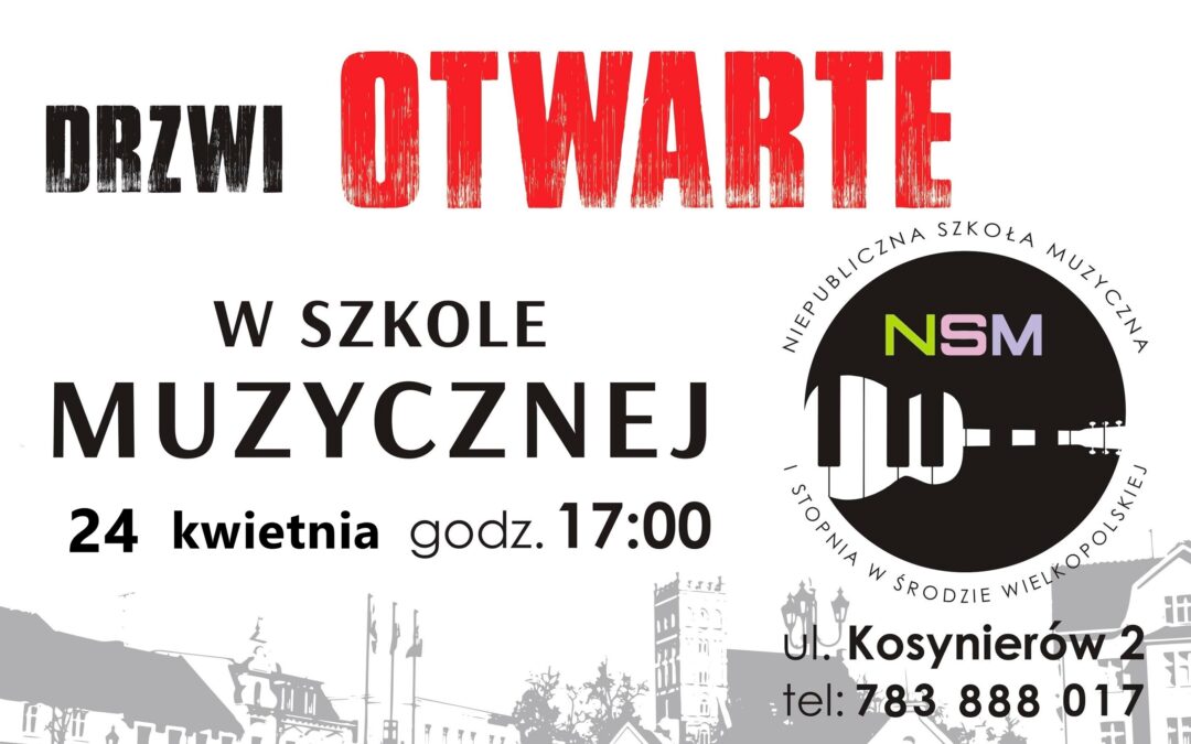 DRZWI OTWARTE W NASZEJ SZKOLE – ZAPRASZAMY 24 KWIETNIA