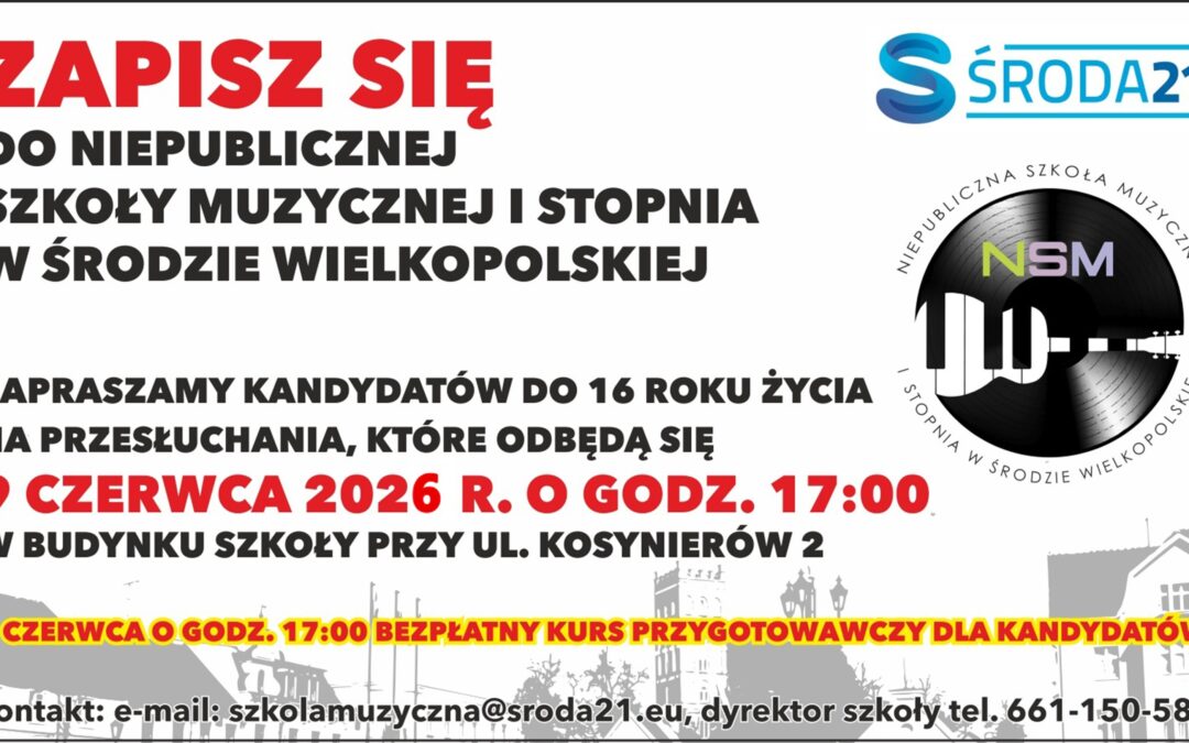 ZAPISZ SIĘ DO NASZEJ SZKOŁY MUZYCZNEJ